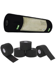 CARTA COLLO ADESIVA NERA 5 ROTOLI - BARBURYS