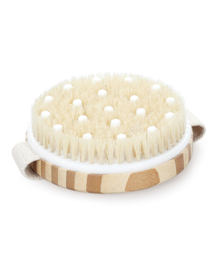 SPAZZOLA LEGNO MASSAGGIO CORPO ROUND