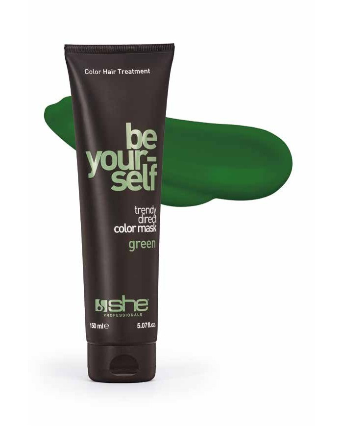 BE YOUR SELF MASK GREEN-COLORE DIRETTO CAPELLI