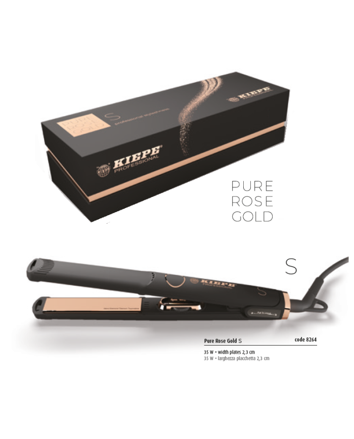 PIASTRA PURE ROSE GOLD S TITANIO (NEW) - KIEPE