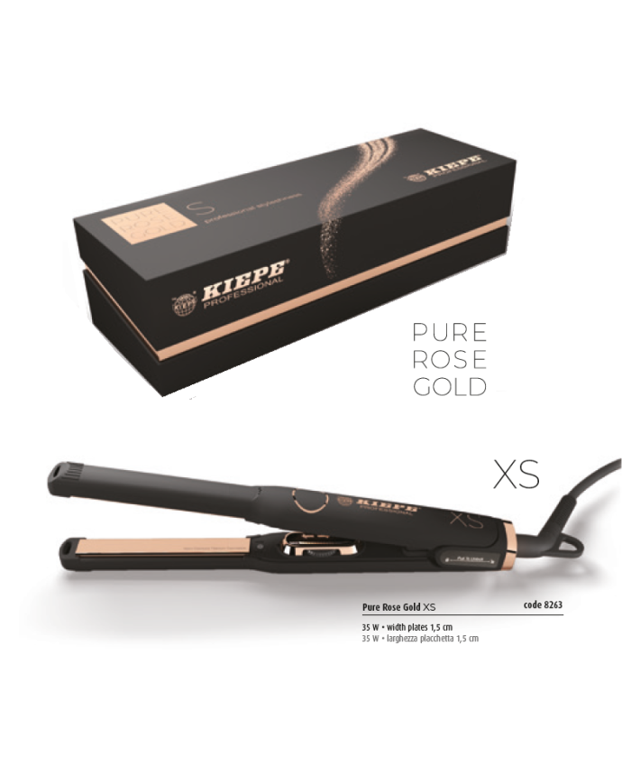 PIASTRA PURE ROSE GOLD XS TITANIO (NEW) - KIEPE