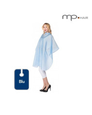 MANTELLINA TAGLIO NYLON BOTTONCINO BLU