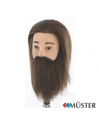TESTINA UOMO 18CM 100% CAPELLI NATURALI BIONDO