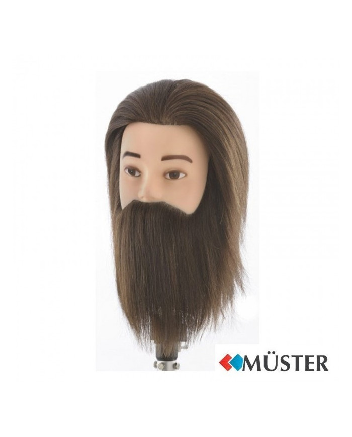 TESTINA UOMO 18CM 100% CAPELLI NATURALI BIONDO