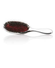 SPAZZOLA PER EXTENSION SETOLE MISTE NATURALI E NYLON CHROMATE SILVER