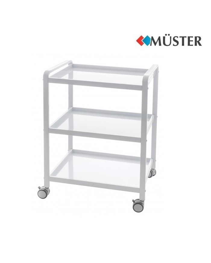 CARRELLO ESTETICA JACK CON 3 RIPIANI IN METALLO