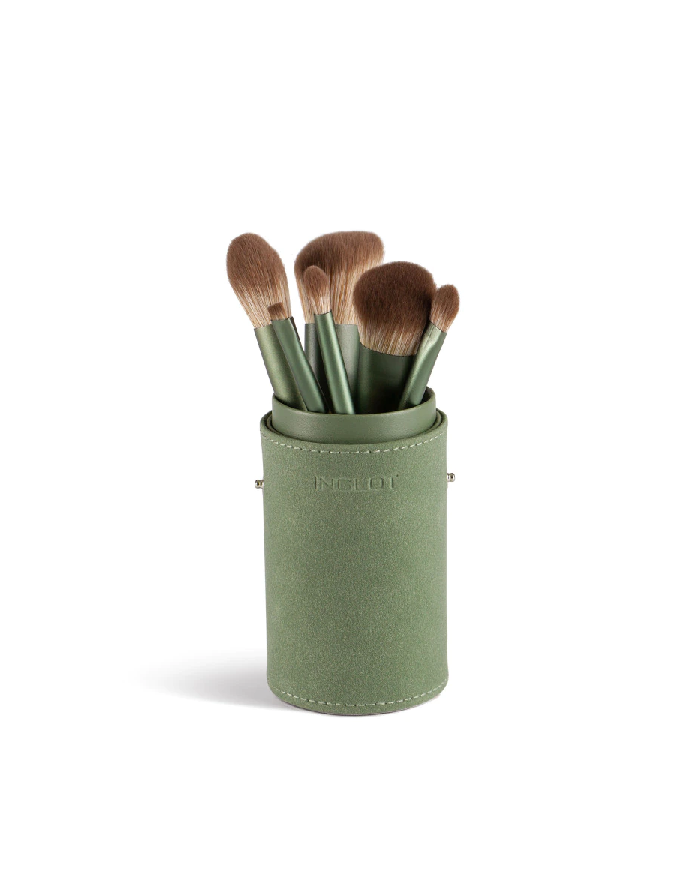 SET DI PENNELLI INGLOT CN TUBO PORTAPENNELLI VERDE