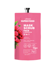 Café Mimi - Maschera Scrub Viso & Decolleté 3 in 1 - Lampone & Rosmarino Detox 100ml