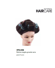 retina per capelli maglia grande nera 3 pz