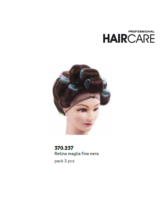 RETINA PER CAPELLI MAGLIA FINE NERA CONF. 3 PZ.
