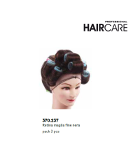 retina per capelli maglia fine nera conf- 3 pz-