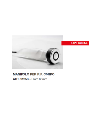 MANIPOLO 60MM RF CORPO OPTIONAL BIP. C/SPINOTTO X  BEAUTIFUL 10 IN 1 FACE MULTIFUNCTION ART. 9139 MUSTER