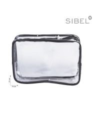 TROUSSE TRASPARENTE E NERO "RECTANGULAR"  SIBEL