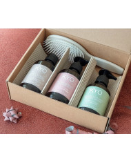 KYO INTENSE CARE GIFT BOX SHAMPOO 250ML + MASK 250ML + EMULSIONE 250ML + SPAZZOLA OVALE PNEUMATICA