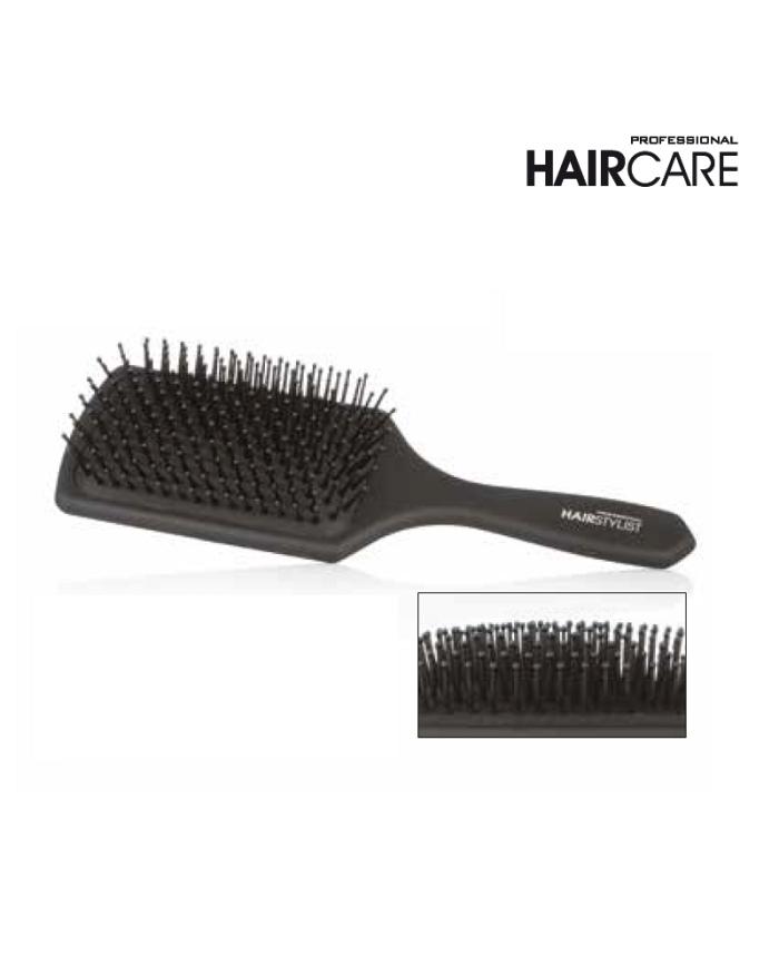 SPAZZOLA HAIR STYLIST PIATTA NERA DISTRICANTE