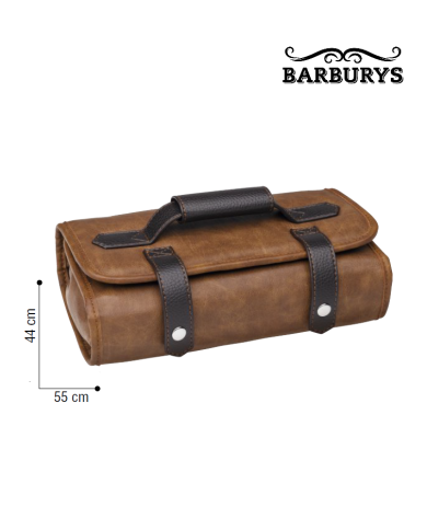 BARBURYS BUZZ POCHETTE PER BARBIERE MARRONE SIBEL