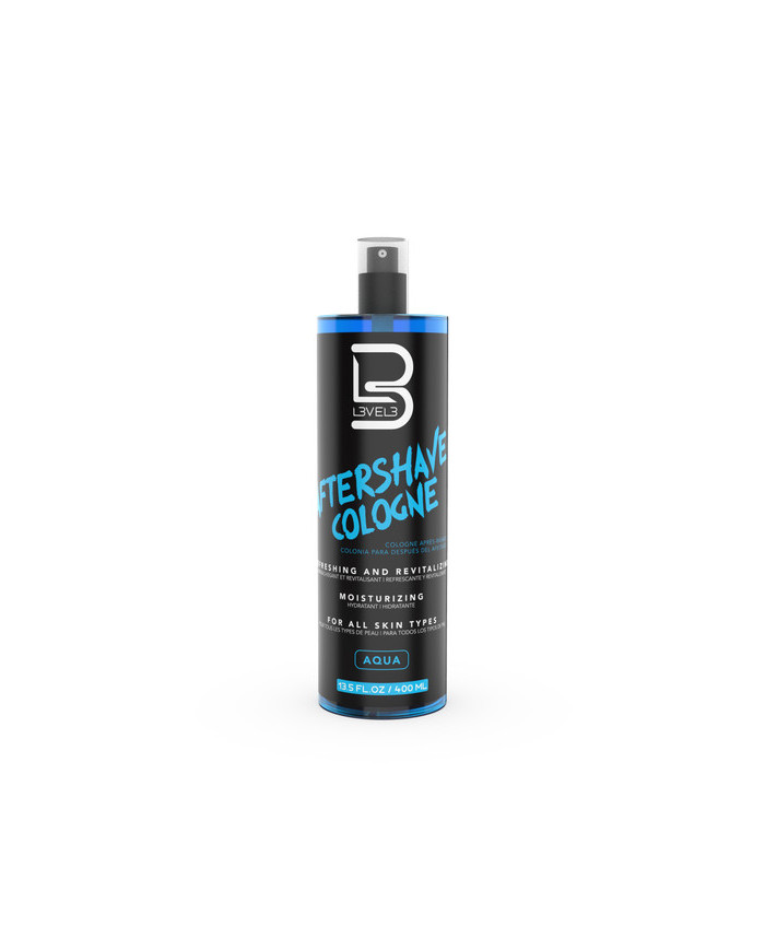 L3VEL3 AFTERSHAVE SPRAY AQUA 400ML COLOGNE