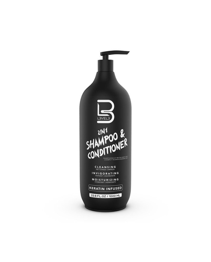 L3VEL3 2IN1 SHAMPOO&CONDITIONER 1LT