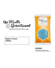 MULTIDIRECTIONAL TROPICAL FILM WAX CARRIBEAN LIGHT BLUE 1000 GR
