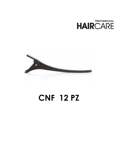 PINZONI MAXI CLIP PLASTICA NERO CM.11,50  12 PZ