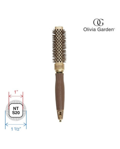 OLIVIA GARDEN SPAZZOLA BLOWOUT STRAIGHT GOLD 20