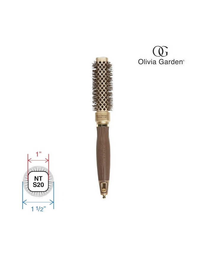 OLIVIA GARDEN SPAZZOLA BLOWOUT STRAIGHT GOLD 20