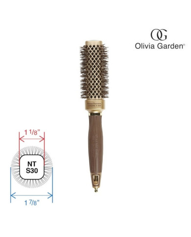 OLIVIA GARDEN SPAZZOLA BLOWOUT STRAIGHT GOLD 30