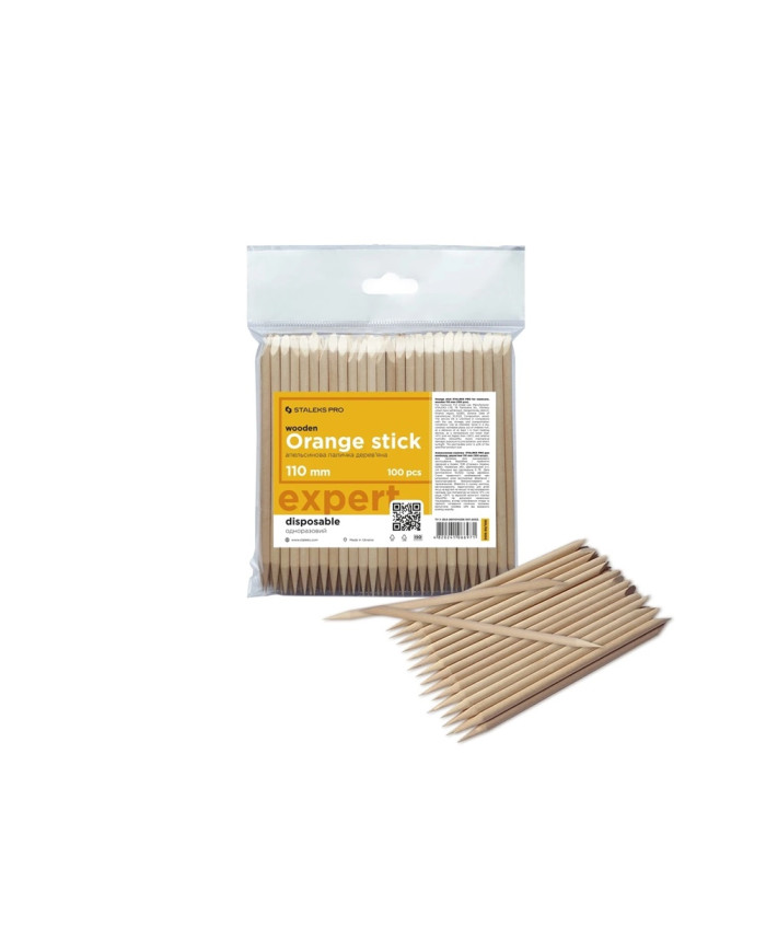 BASTONCINO DARANCIO WOODEN 110MM 100PZ STALEKS