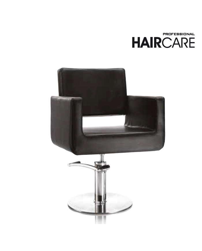 POLTRONA HAIR KING NERA BASE TONDA - XANITALIA