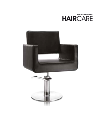 POLTRONA HAIR KING NERA BASE TONDA - XANITALIA