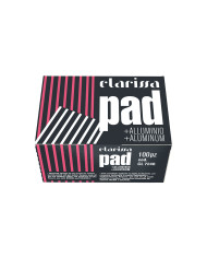 CLARISSA  PAD PRETAGLIATI ALLUMINIO 100PZ