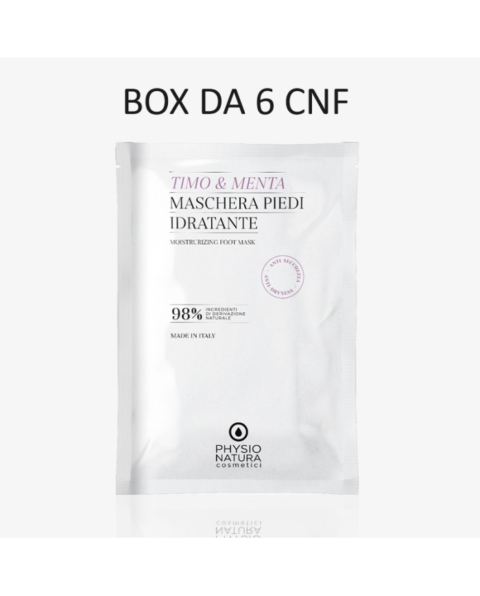 PN KIT MASCHERA PIEDI TIMO E MENTA IDRATANTE 6 PZ