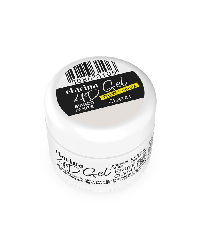 CLARISSA NAILS 4D GEL PLASTILINA BIANCO 4ML