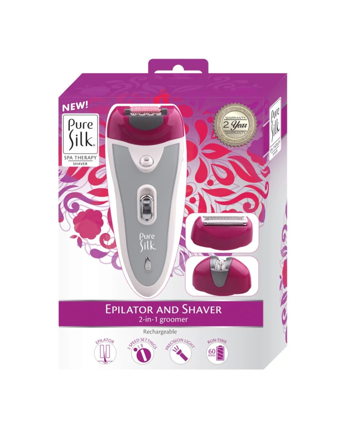 PURE SILK-7001 2-IN-1 EPILATORE RASOIO DONNA