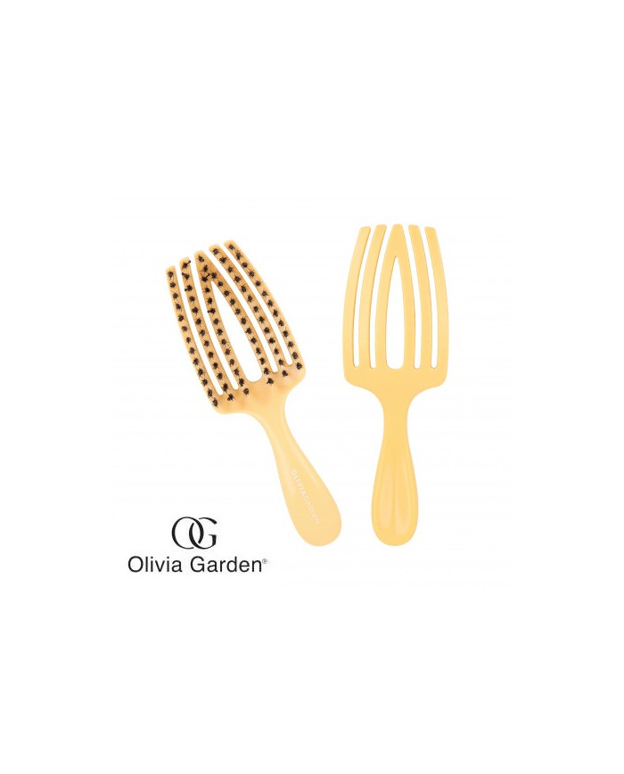 OLIVIA GARDEN FINGER BRUSH CARE KIDS YELLOW