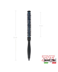 SPAZZOLA TERMIC CARBON 16 MM LONG CON TIRACIOCCHE - MAESTRI