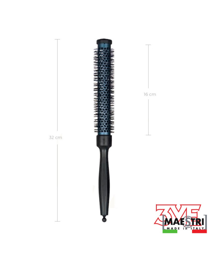 SPAZZOLA TERMIC CARBON 23MM LONG MAESTRI