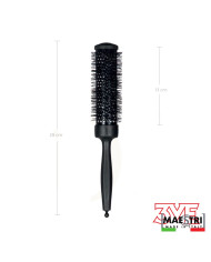 SPAZZOLA TERMICA CARBON DIAM. 37 MM CON TIRACIOCCHE - MAESTRI