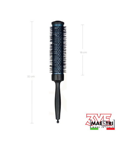 SPAZZOLA TERMIC CARBON 37MM LONG MAESTRI