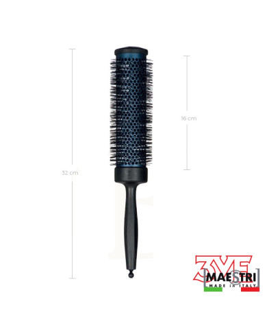 SPAZZOLA TERMIC CARBON 43MM LONG MAESTRI