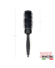 SPAZZOLA TERMICA CARBON DIAM. 43MM CON TIRACIOCCHE - MAESTRI