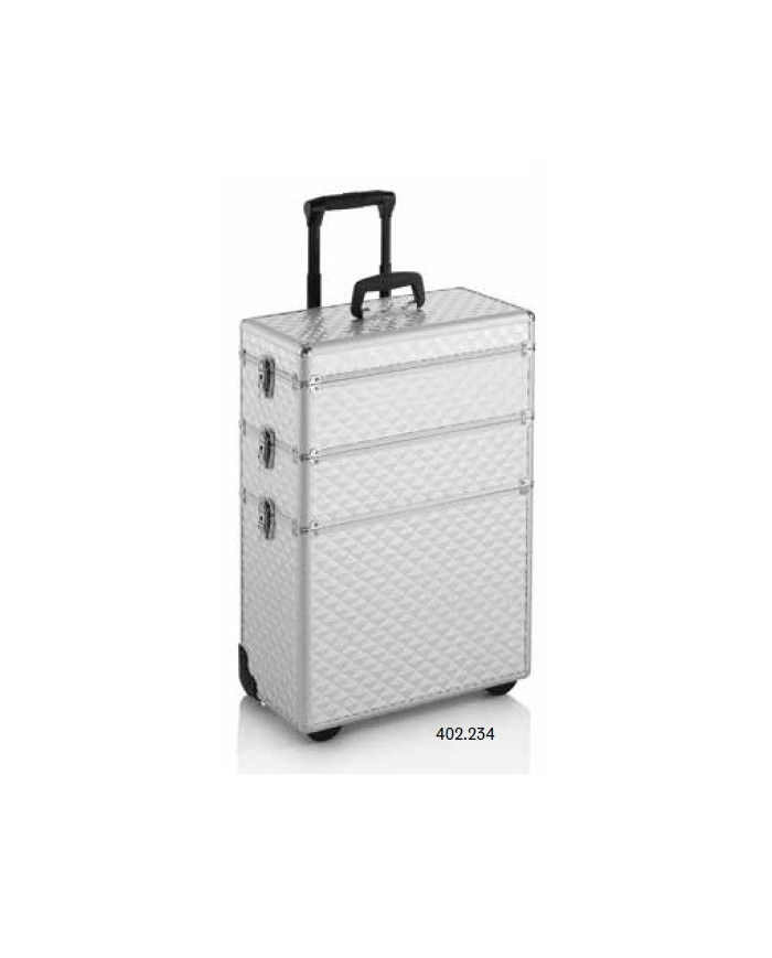 TROLLEY STAGE X SILVER DIAMONDS RUOTE ROLLER SILEN