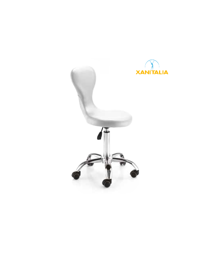 SGABELLO CLASSIC BIANCO CON POMPA