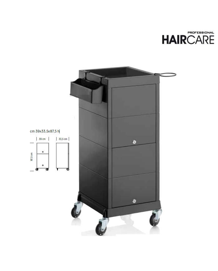 CARRELLO PARRUCCHIERE SECRET NERO