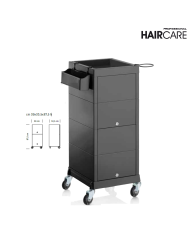 CARRELLO PARRUCCHIERE SECRET PORTATTREZZI NERO