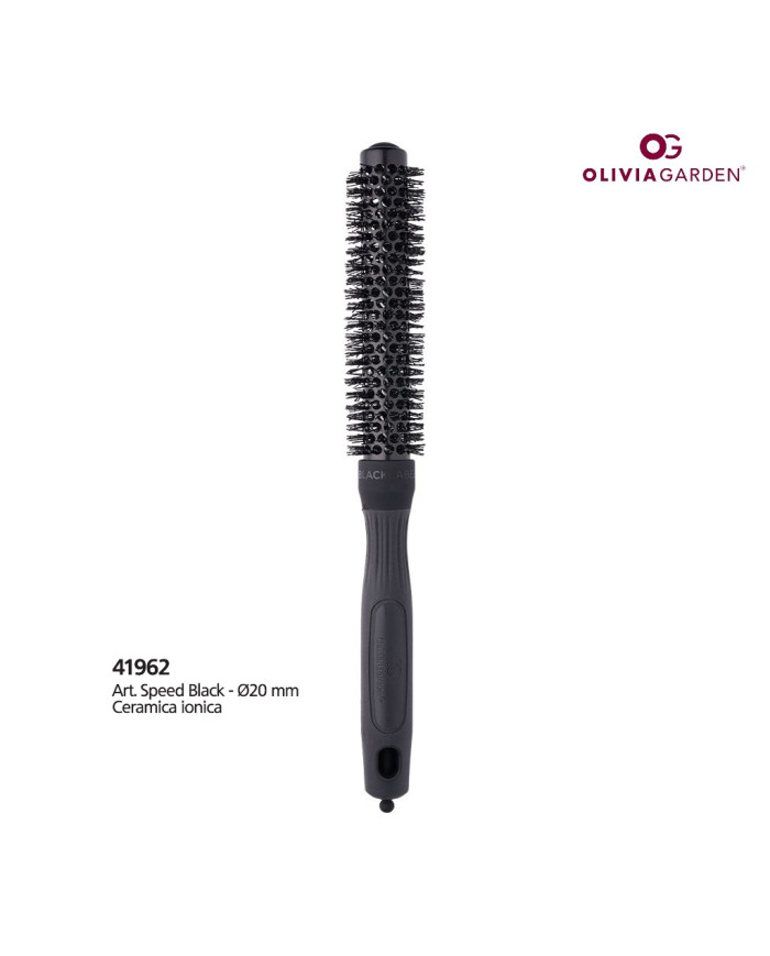 OLIVIA GARDEN SPEED XL BLACK 20MM