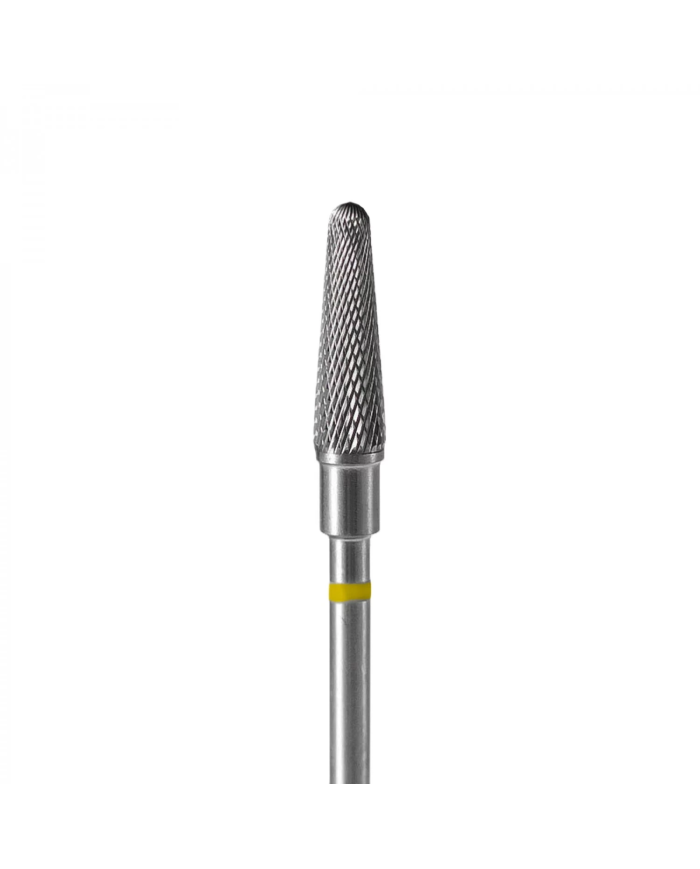 PUNTA CARBIDE TRONCO, GRANA SUPER FINE GIALLO