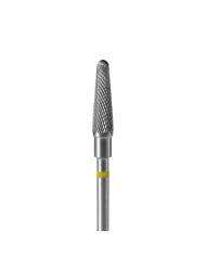 PUNTA CARBIDE TRONCO, GRANA SUPER FINE GIALLO
