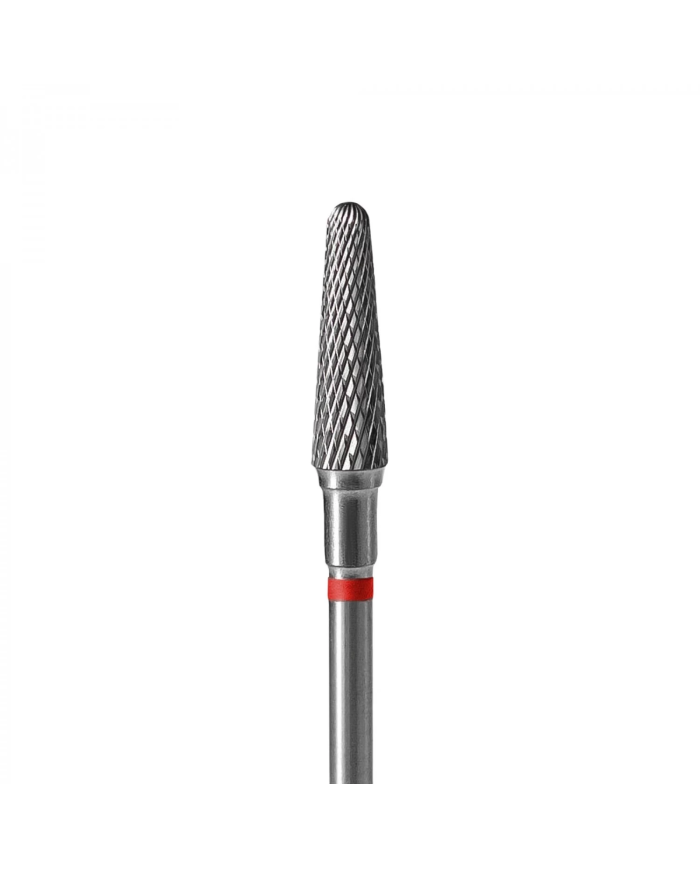 PUNTA CARBIDE TRONCO, ROSSO, DIAMETRO 4 MM