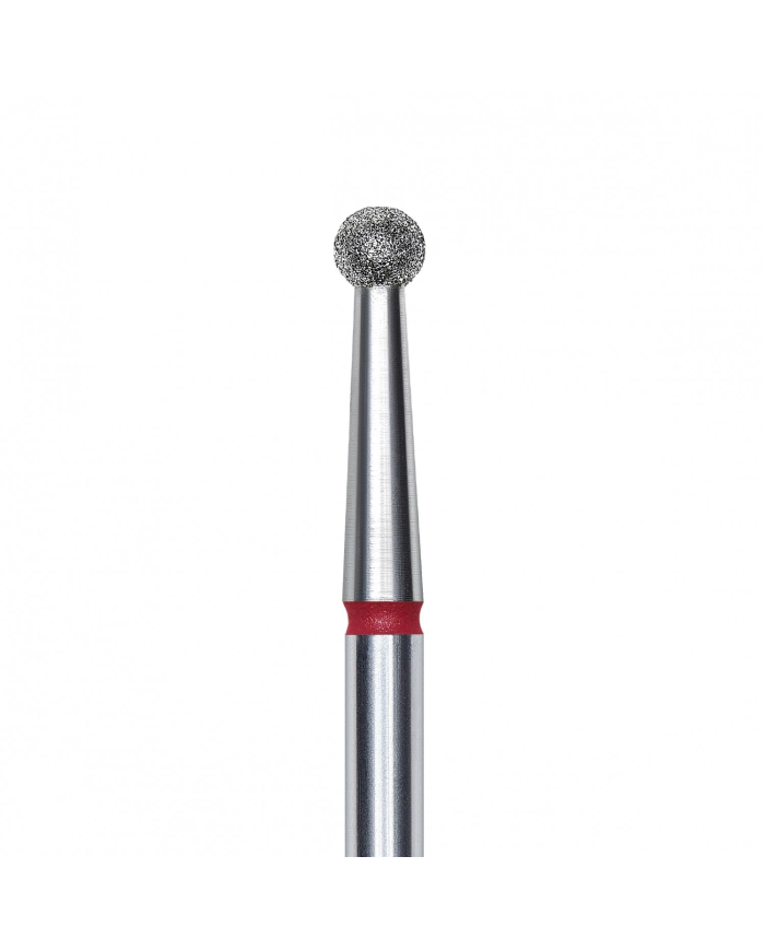 PUNTA DIAMANTATA A SFERA, ROSSO, PUNTA 2.7 MM